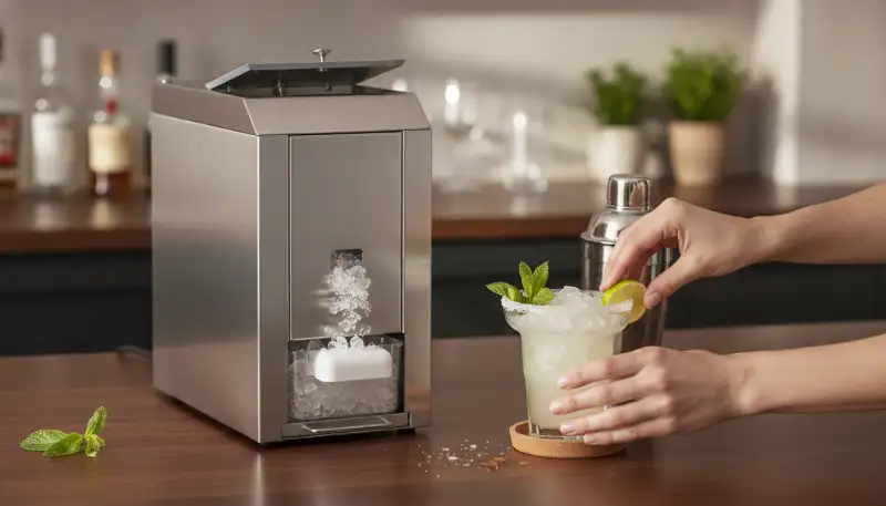 Der ultimative Eisgenuss: So revolutioniert ein Edelstahl Eiscrasher mit Auffangbehälter Ihre Drinks